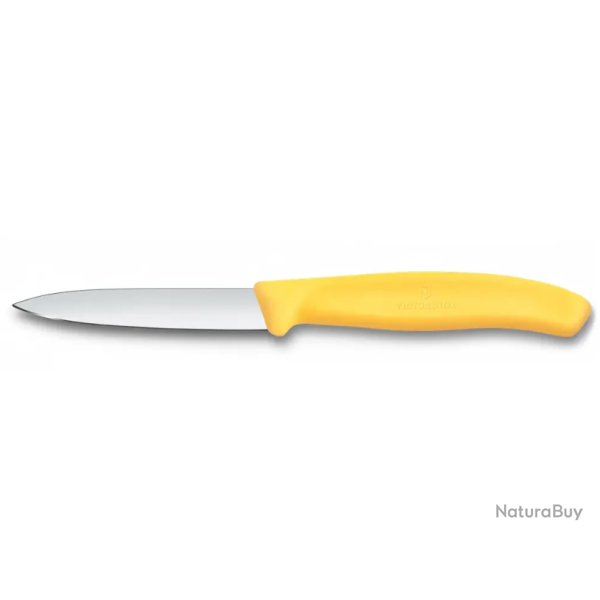 Victorinox Swiss Classic 6.7608.C1 - Couteau d'Office lame lisse 8 cm - manche Jaune
