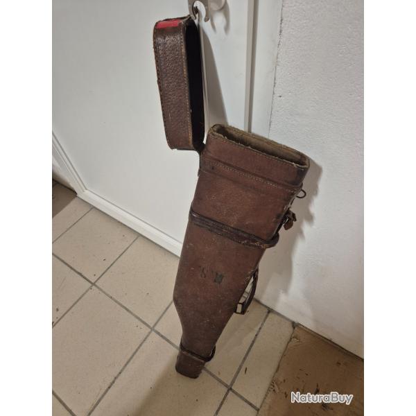 �tui fusil ancien cuir