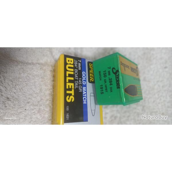 Ogives 7mm sierra et speer