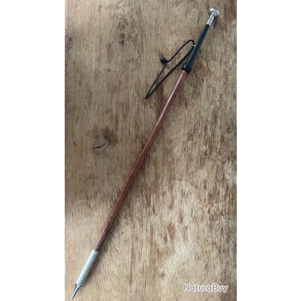 Makila basque Ainciart Bergara (Larressore) 1999, n�flier et maillechort, 95 cm
