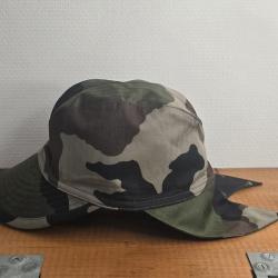 Casquette de brousse &agrave; couvre nuque en camouflage arm&eacute;e fran&ccedil;aise souple et pliante (pas une copie)