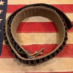 Rare Cartouchi&egrave;re "Prairie Belt" calibre 50-70 Gvt. pour Sharps
