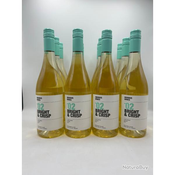 2023 Obvious wine N�2 Bright & Crisp Val de Loire Sauvignon - 1� - Sans Prix R�serve - 12 Bouteilles