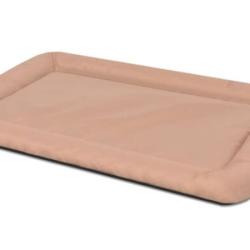 Matelas chien tissu Oxford beige 55x35 cm taille M hydrofuge antid&eacute;rapant