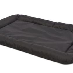 Matelas chien tissu Oxford noir 55x35 cm taille M hydrofuge antid&eacute;rapant