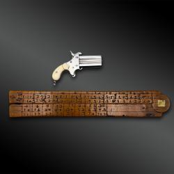PISTOLET de ma&icirc;trise miniature - Etats-Unis / Royaume-Uni&nbsp;? - XIX&egrave;me si&egrave;cle