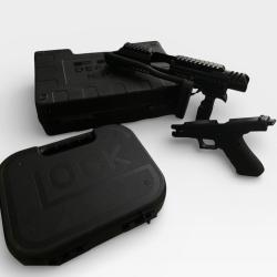 Pack Complet : Glock 17 Gen 4 Cal. 9x19 + Kit de Conversion FAB Defense KPOS G2 - &Eacute;tat Neuf