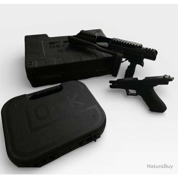 Pack Complet : Glock 17 Gen 4 Cal. 9x19 + Kit de Conversion FAB Defense KPOS G2 - �tat Neuf