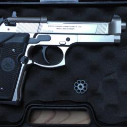 Beretta M92 FS nickel crosse noire UMAREX 3.5 j cal. 4.5 mm