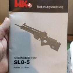 Notice manuel hk sl8-5 .223