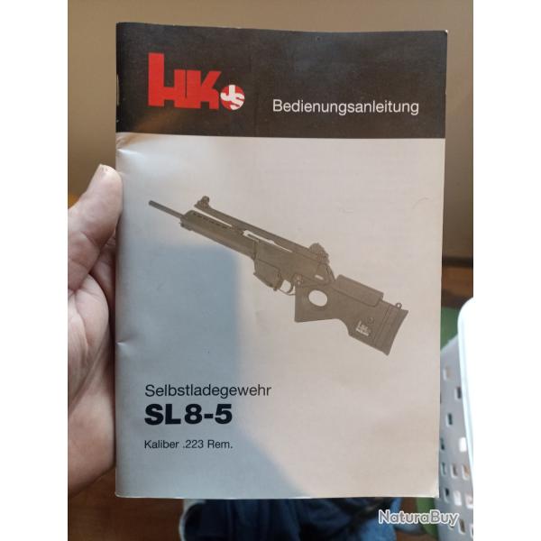 Notice manuel hk sl8-5 .223