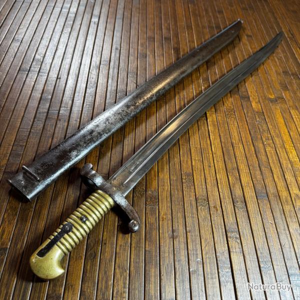 SABRE BA�ONNETTE 1842 MANUFACTURE IMP�RIALE DE CHATELLERAULT