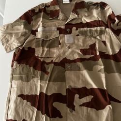 Lot de 2 chemisettes d&eacute;sert Arm&eacute;e fran&ccedil;aise - MAGECO 2000 - 43/44