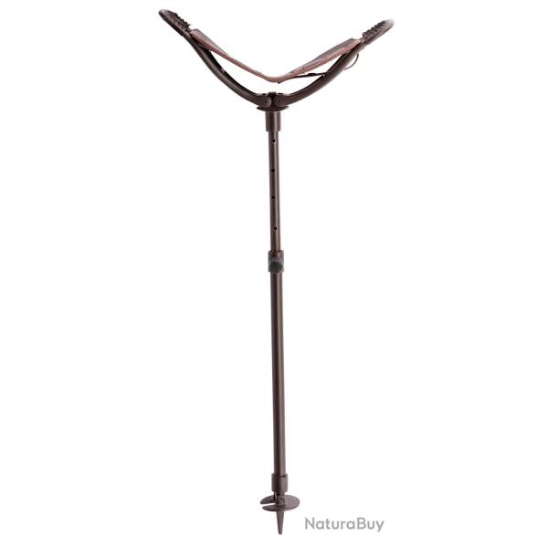 Canne-si�ge CANNE SIEGE ALUMINIUM REGLABLE ASSISE EN CUIR T 60-90 CM