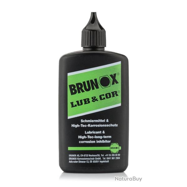 Lubrifiant Lub & Cor en bouteille 100 ml avec orifice goutte � goutte - Brunox