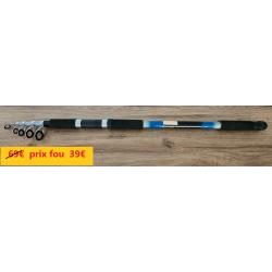 Canne EUROCASTING BARRACUDA CARBOCOMPOSITE 4 M 80/200Grs encombrement 0.93