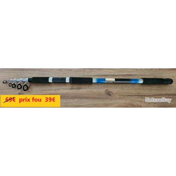 Canne EUROCASTING BARRACUDA CARBOCOMPOSITE 4 M 80/200Grs encombrement 0.93
