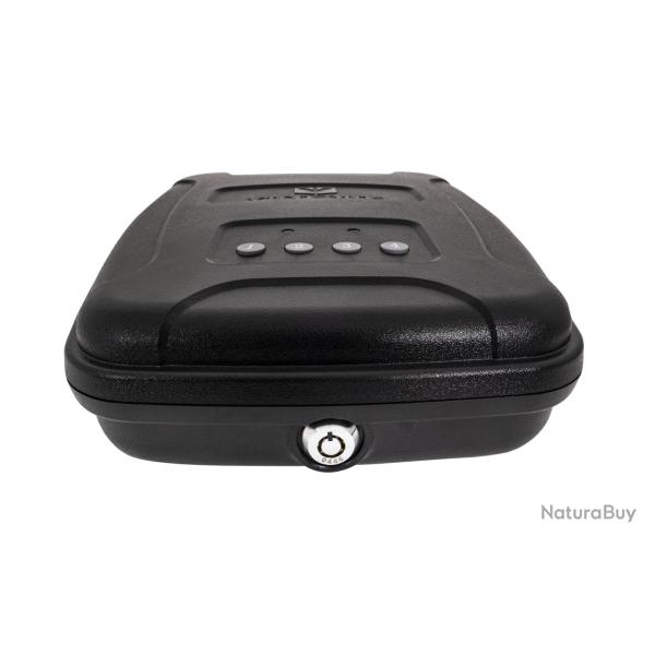 Coffre effet personnel noir � clef- code