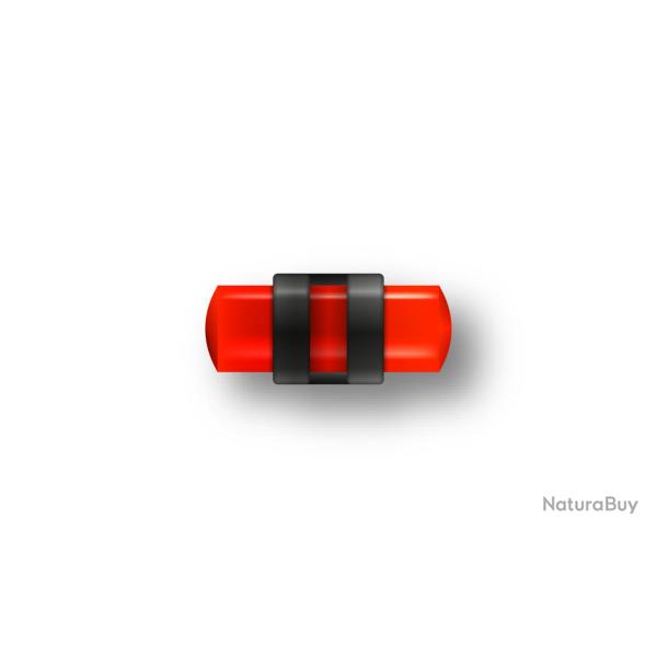 Guidon fluo rouge ajoure M3 D3.5 L10