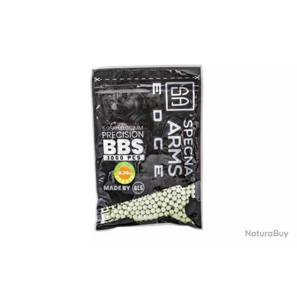 Billes bio 0.30g tracantes vertes Edge en sachet de 1000 pcs
