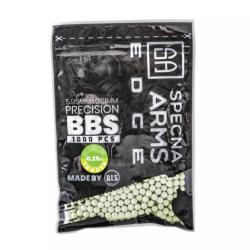Billes bio 0.25g tracantes vertes Edge en sachet de 1000 pcs