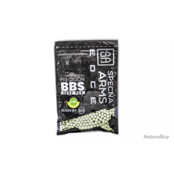 Billes 0.25g tracantes vertes Edge en sachet de 1000 pcs