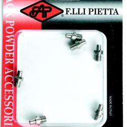 Chemin&eacute;e inox pour r&eacute;plique revolver blister x6