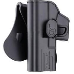 Holster rigide gaucher pour Glock Amomax G2 noir