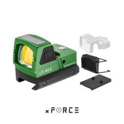 Point rouge mini solaire r&eacute;ticule vert Tactical OPS