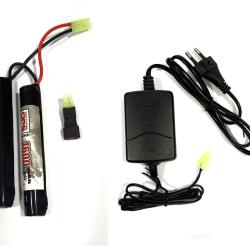 Pack batterie 9.6V et chargeur airsoft Tactical OPS