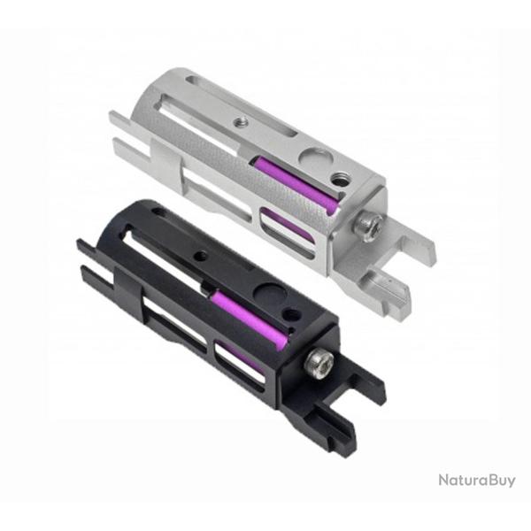 Cage nozzle aluminium Cowcow Technology B02 Blowback Housing pour Hi-Capa, argent ou noir Argent
