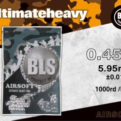 Billes airsoft biod&eacute;gradables BLS BIO 0.45g 6mm - Sac 1 kg Blanc