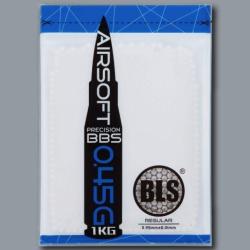 Billes airsoft lourdes 0,45 g BLS blanches - Sac de 1 kg Blanc