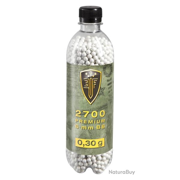 Billes airsoft 6 mm 0,30 g Elite Force blanches en bouteille de 2700 unit�s