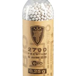 Billes BBS airsoft biod&eacute;gradables 6mm Elite Force Bio Blanche 0.25g bouteille 2700 unit&eacute;s