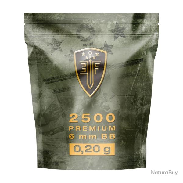 Billes airsoft 6 mm 0,20 g Elite Force blanches sachet de 2500