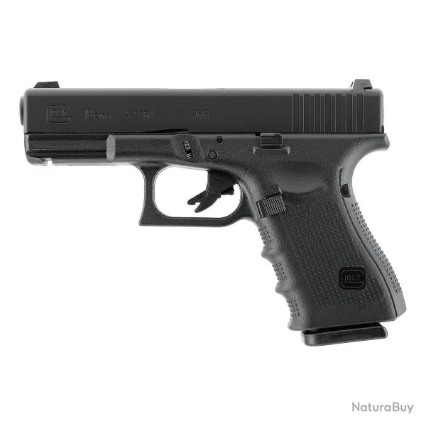 Pistolet airsoft Glock 19 Gen4 � gaz 6 mm moins de 1 joule