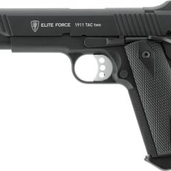 Pistolet airsoft Elite Force 1911 TAC Two &agrave; gaz 6 mm