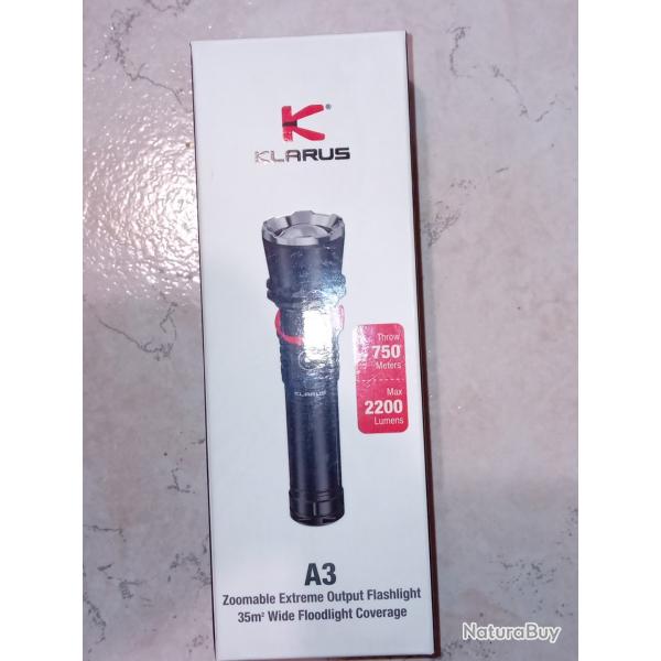 lampe tactique KLARUS 2200 LUMENS
