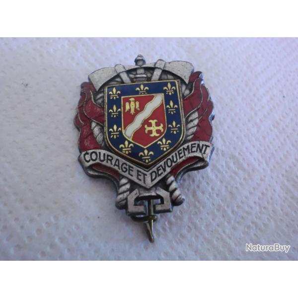 insigne  sapeurs pompiers courage et d�vouement /  drago paris