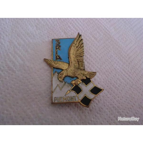 insigne �mail 3� RIA  piemont  r�giment d'infanterie alpine  /  drago paris