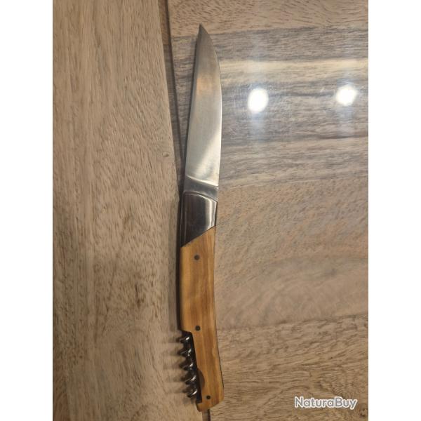 Couteau Thiers mod�le Compagnon par D.Ponson avec tire-bouchon.  �tat neuf