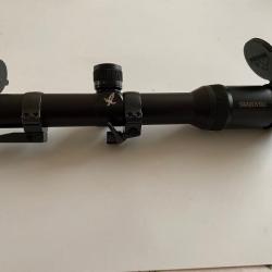 Lunette de chasse Swarovski Battue Lumineuse 1.25-4 X 24 avec montage pivotant