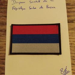 &Eacute;cusson drapeau scratch de la R&eacute;publique serbe de Bosnie