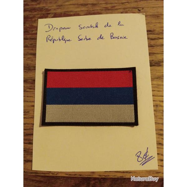 �cusson drapeau scratch de la R�publique serbe de Bosnie