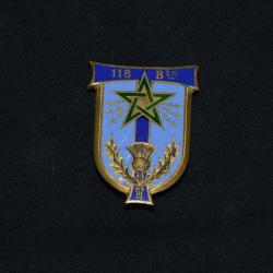 INSIGNE 118&deg; BATAILLON DE TRANSMISSIONS-ANDRE MARDINI-INDOCHINE-EXTREME ORIENT