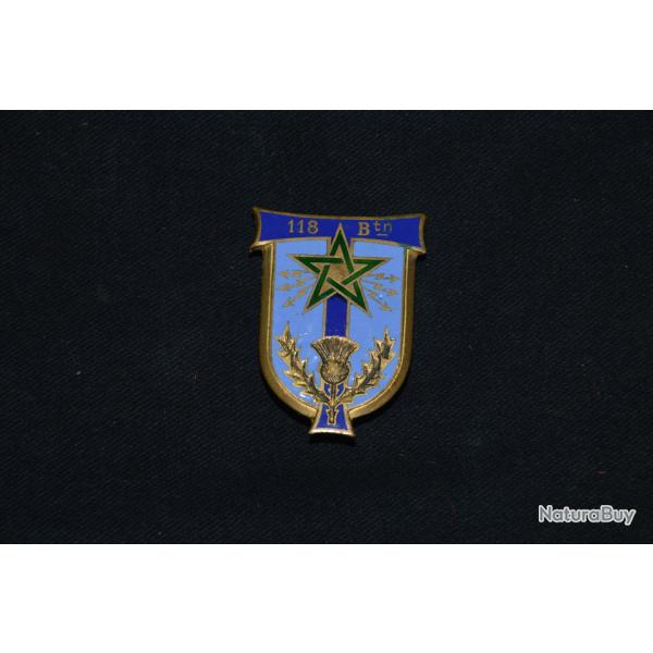 INSIGNE 118� BATAILLON DE TRANSMISSIONS-ANDRE MARDINI-INDOCHINE-EXTREME ORIENT