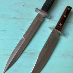 Lot de deux superbes couteaux de chasse vintages
