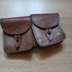 cartouchi&egrave;re cuir double mas 49/56