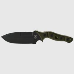 Couteau Fixe Sniper MAMU Lame Acier 420HC Manche G10 Vert OD &Eacute;tui Plastique SBMAMUODGBLK